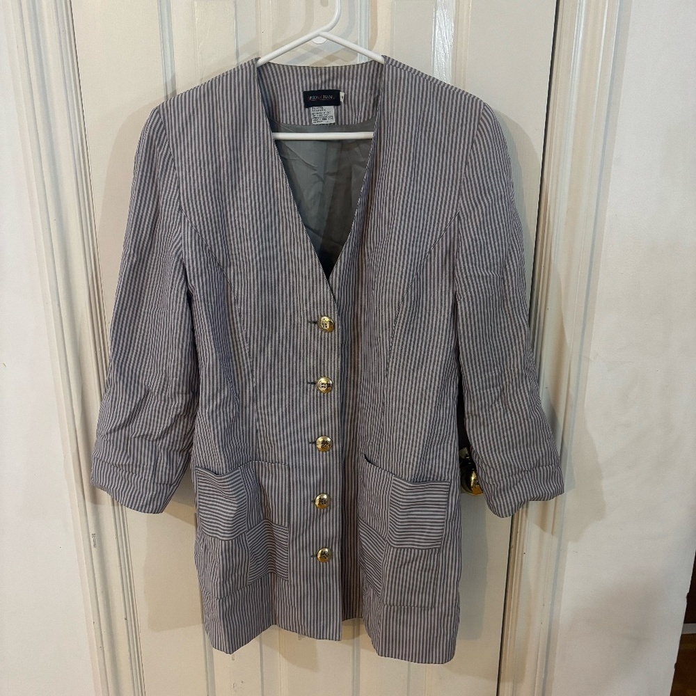 vintage pink and grey oversized 80s blazer * accepting offers